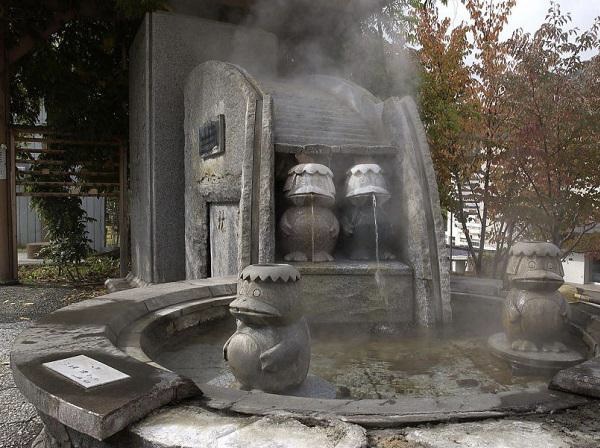かっぱ家族の願かけ手湯