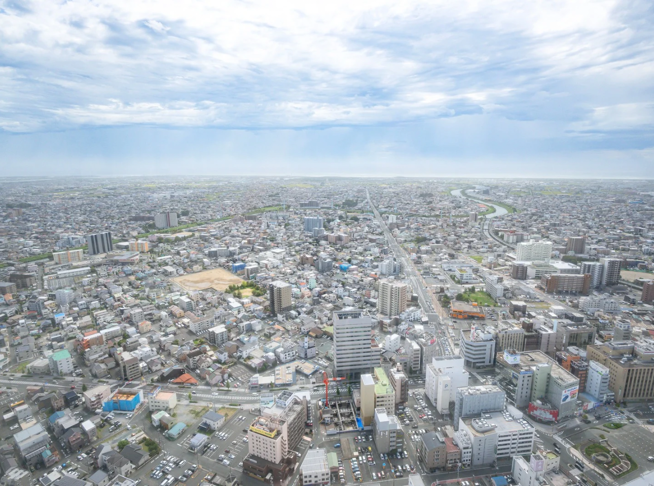 オークラアクトシティホテル浜松展望回廊_南側景色