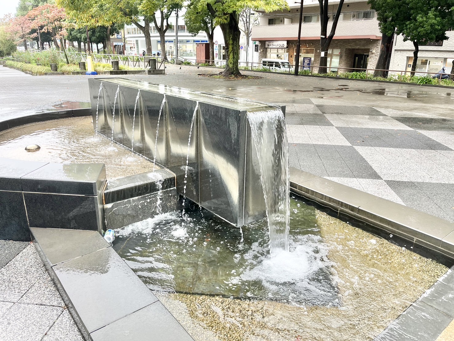 水の広場の噴水