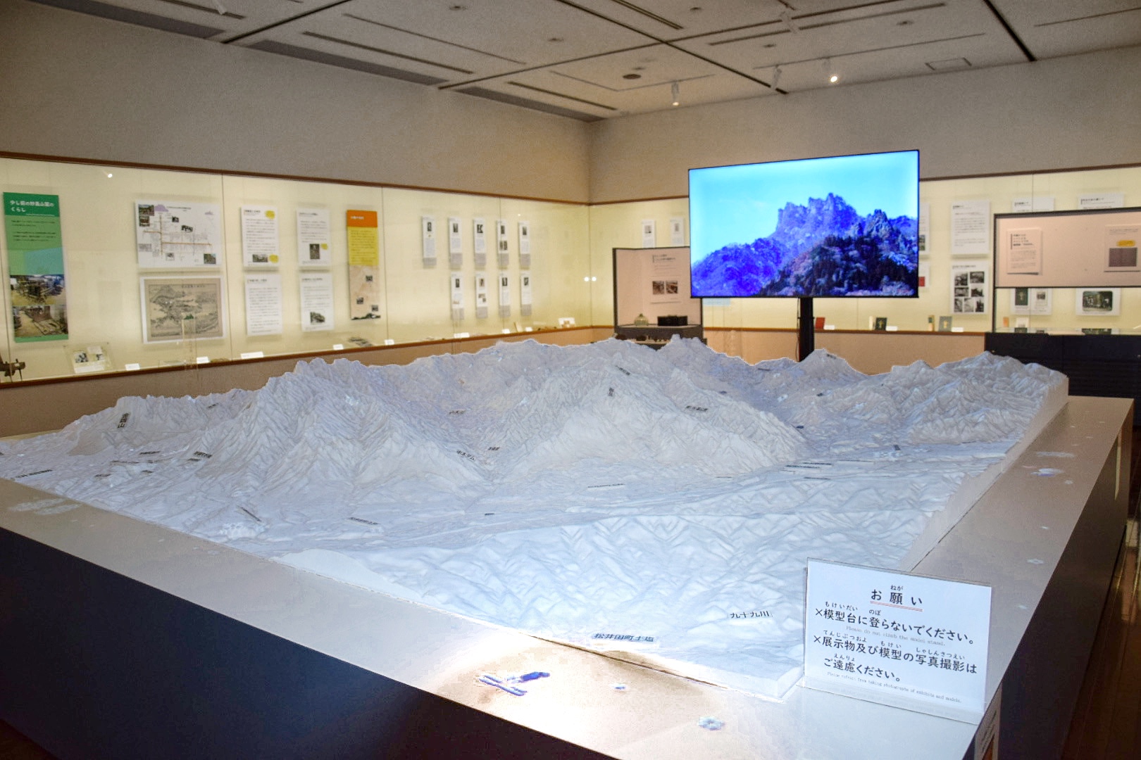 富岡市妙義ビジターセンター_大型立体模型_全体像
