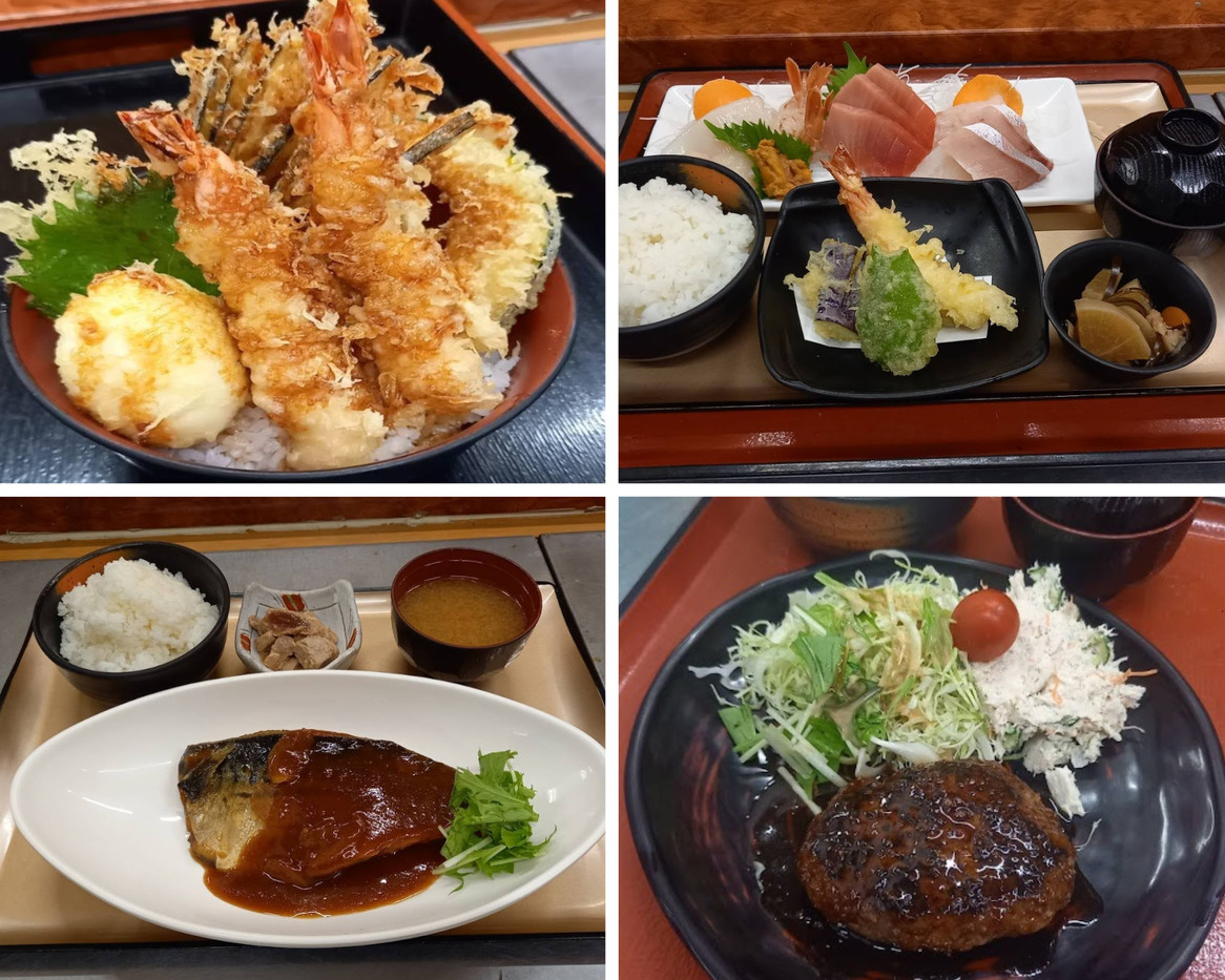 丼万次郎のさまざまな料理