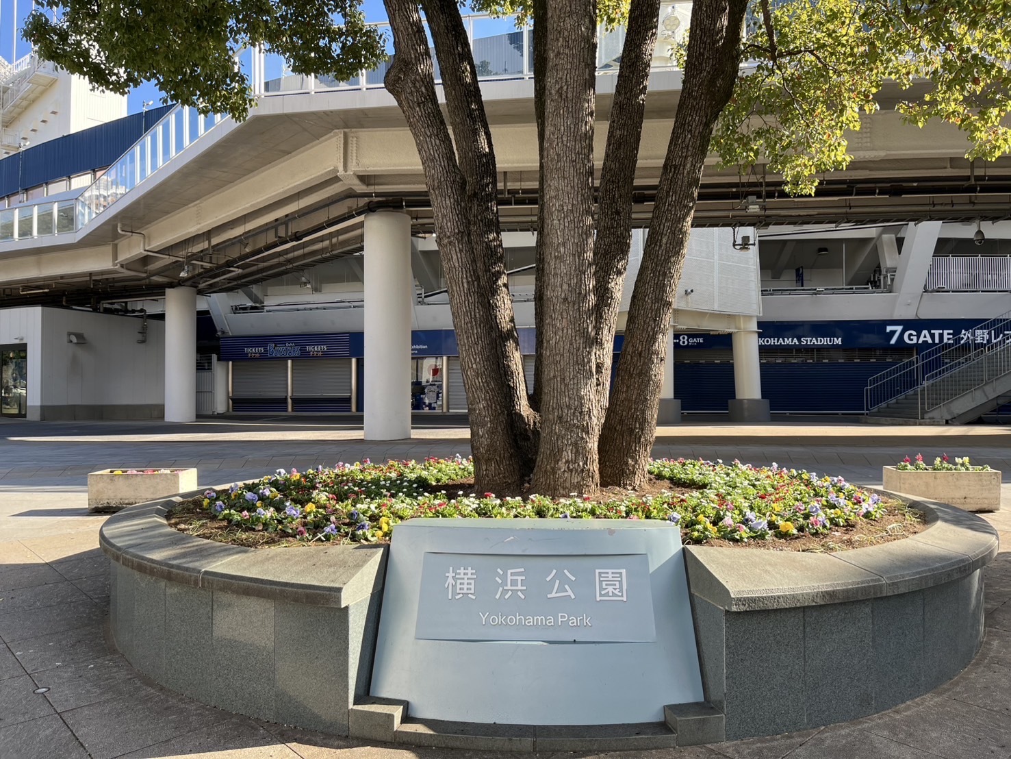 横浜公園入口