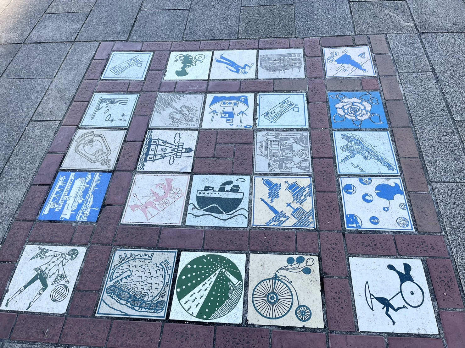歩道の絵柄