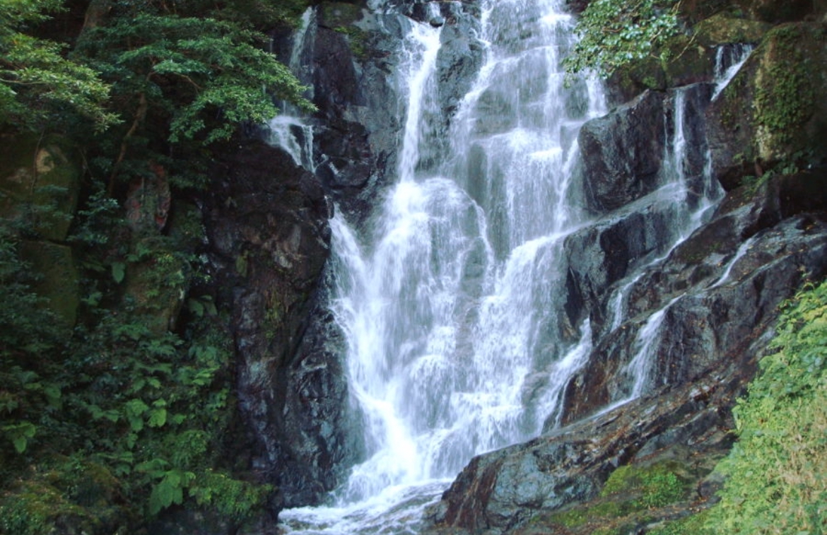福岡_雨_白糸の滝_糸島市