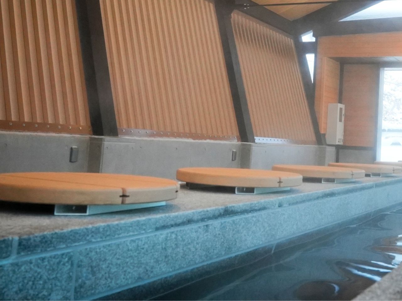 定山渓温泉の新しい足湯近影