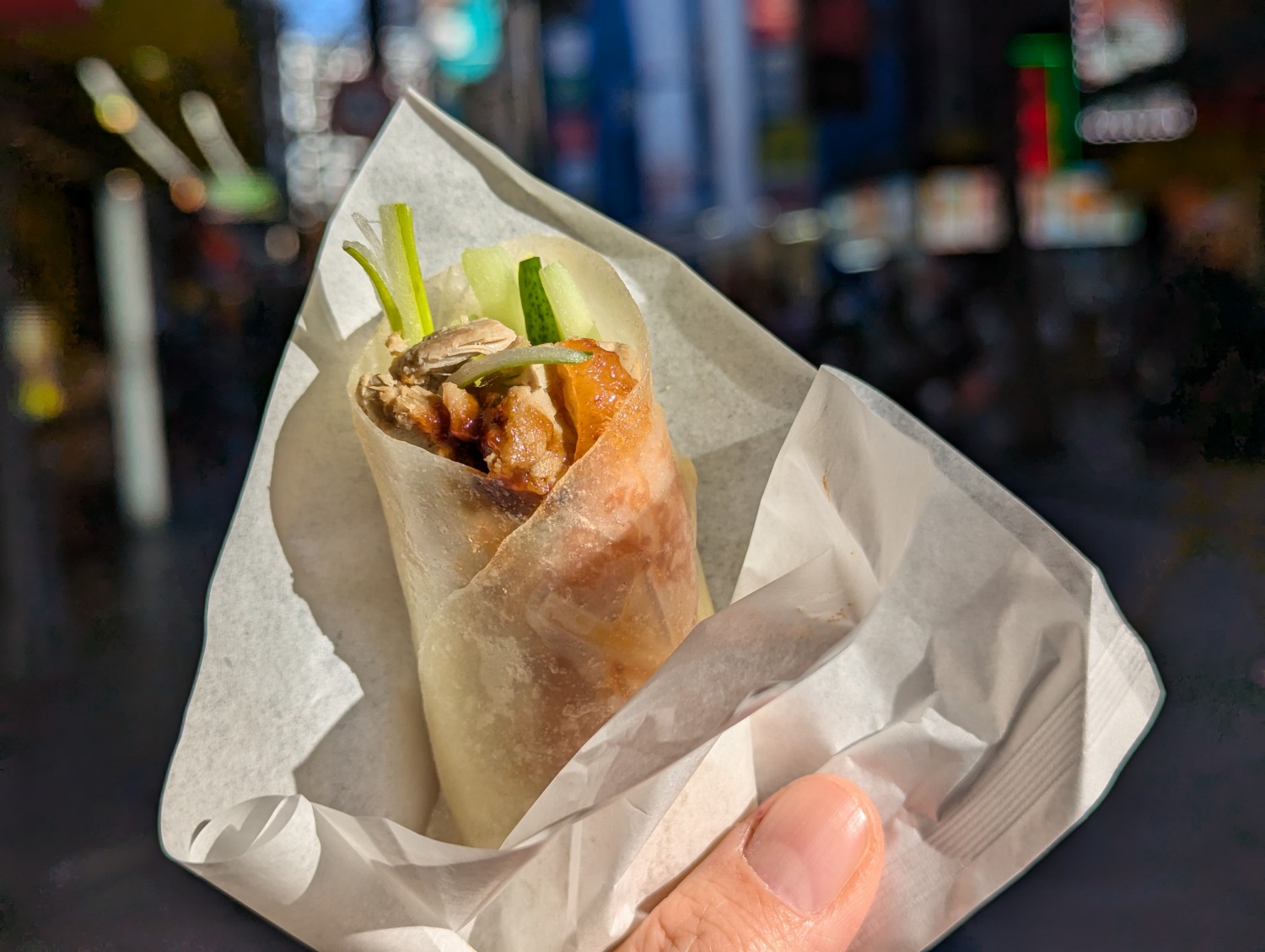 中華街食べ歩き　北京ダック