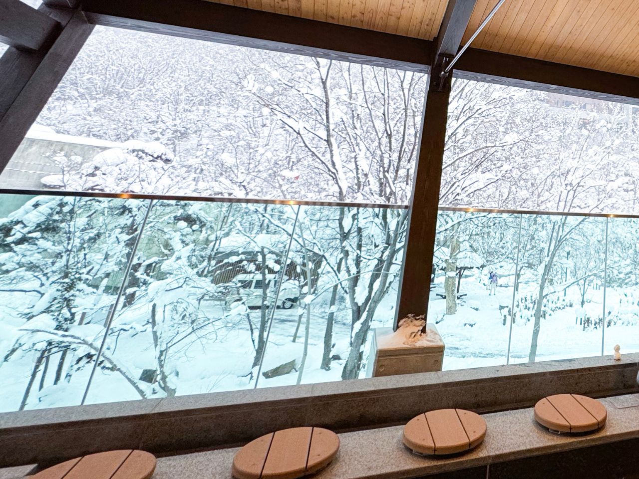 定山渓の足湯