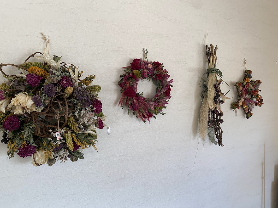 手づくりのドライフラワー