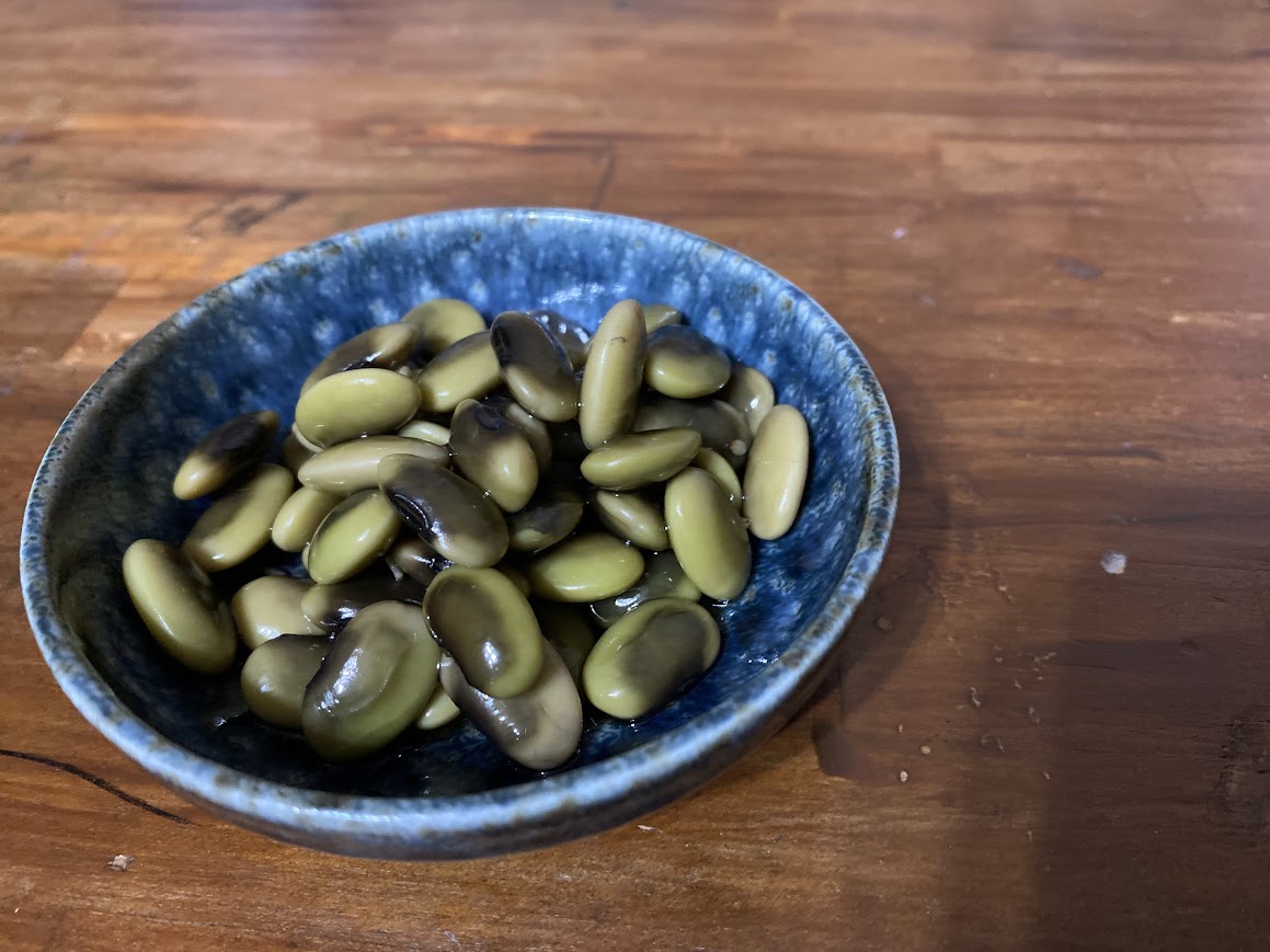 くらかけ豆のお浸し