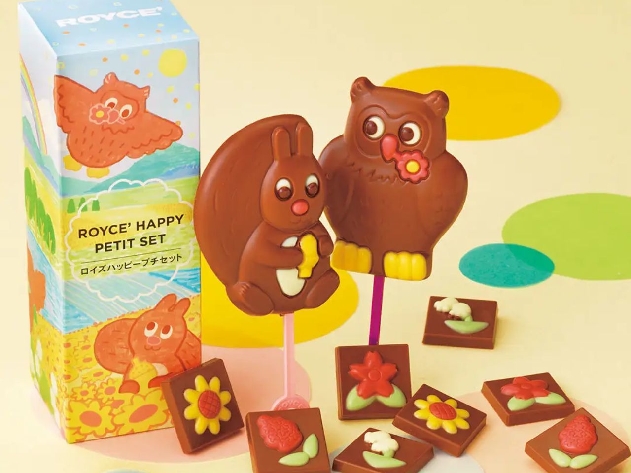 食べるのがもったいない、ポップチョコとフラワーチョコのボックスセット