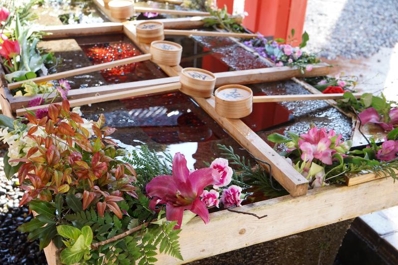 石浦神社花手水2