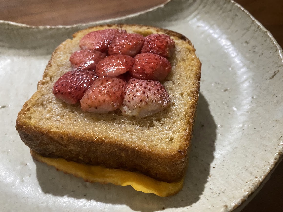 いちごのフレンチトースト