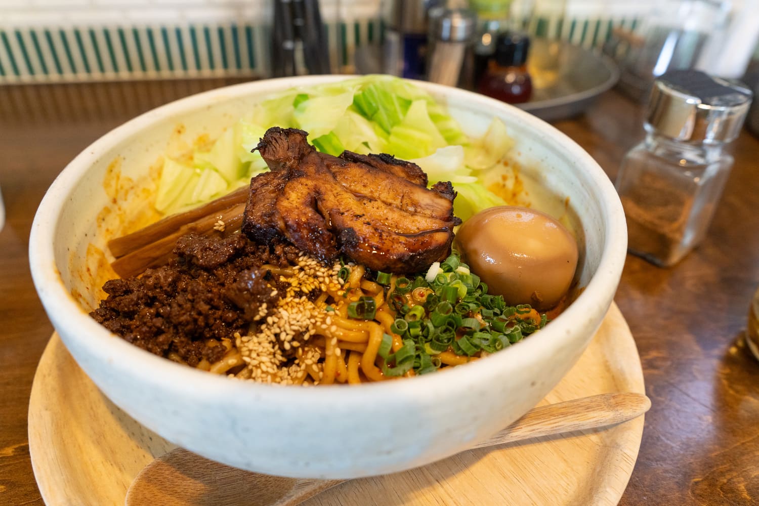 那須塩原市竹風の汁なし担々麺