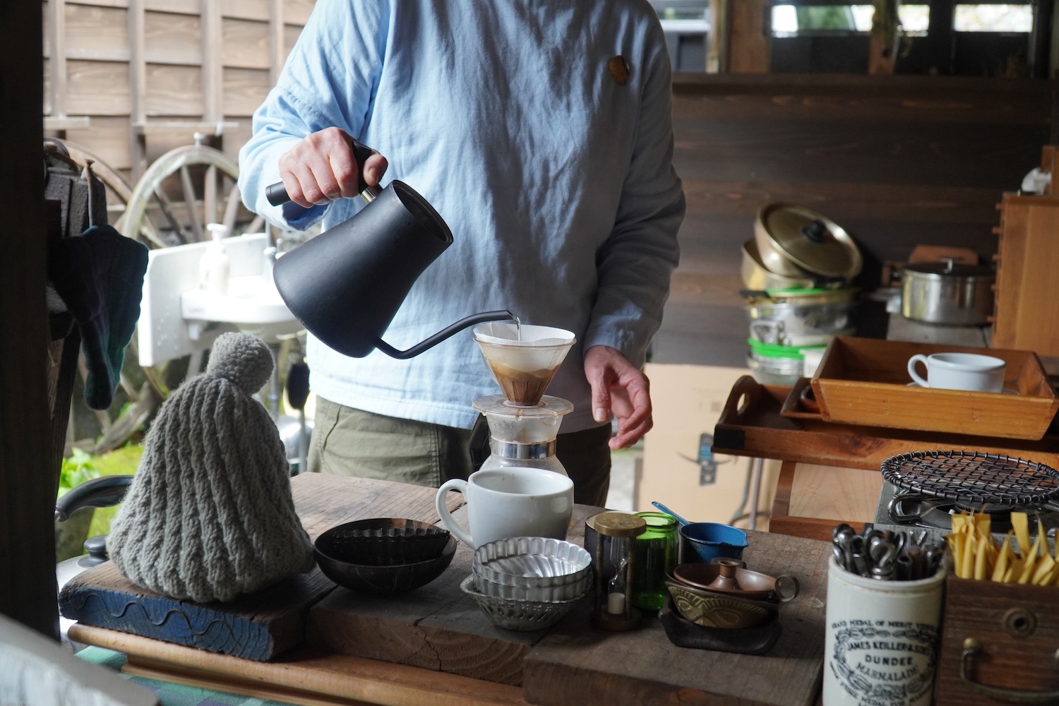 店主が淹れてくれる絶品コーヒー