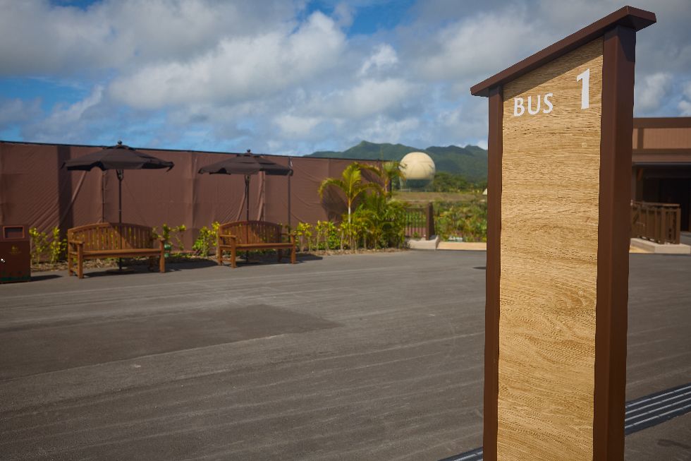 JUNGLIA沖縄のバス停