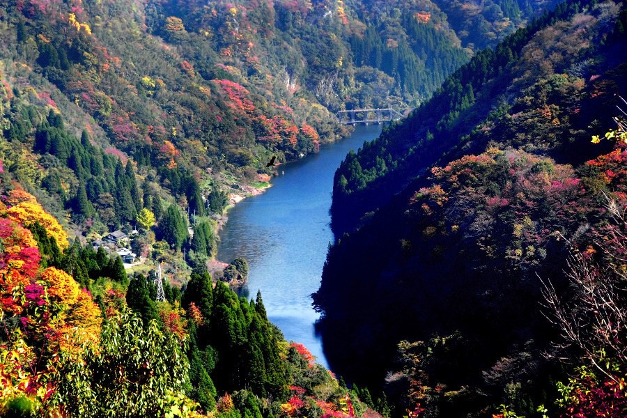 熊本の紅葉「蘇陽峡」