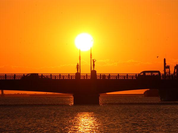 釧路の夕日