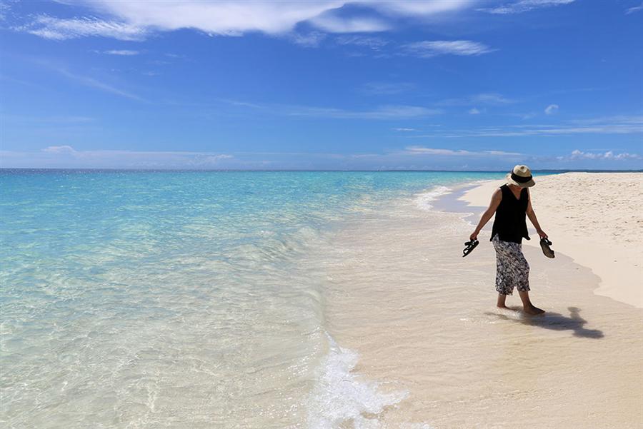 与那覇前浜の砂浜