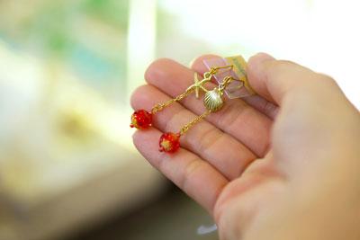 琉球ガラスのピアス
