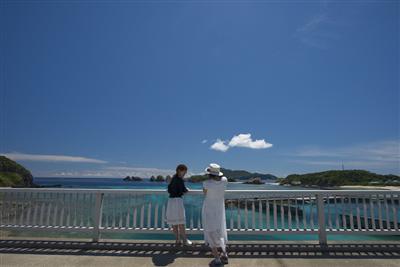 ８月の沖縄の海