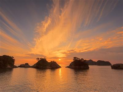 西伊豆　堂ヶ島夕景