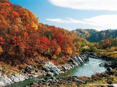 神居古潭の紅葉