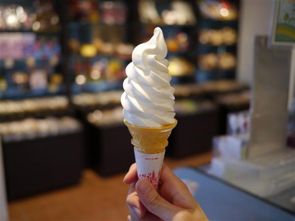 低温殺菌の美味しい牛乳を使用した、お替りしたくなるソフトクリーム ソフトクリーム