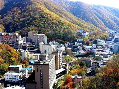 登別温泉街風景