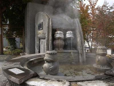 かっぱ家族の願かけ手湯