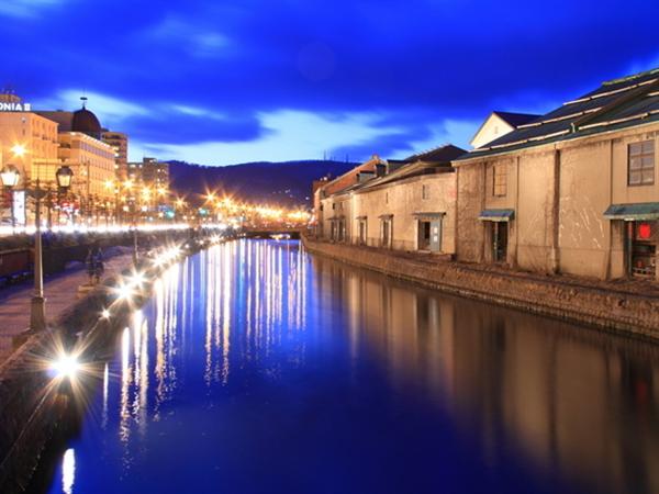 日本夜景遺産の小樽運河 日本夜景遺産の小樽運河