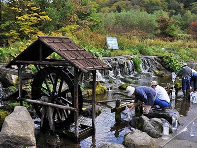 羊蹄山の湧き水