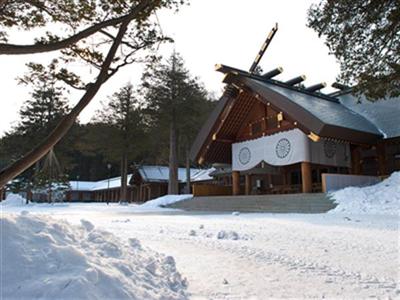北海道神宮の雪景色