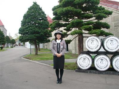 キルン塔横の樽