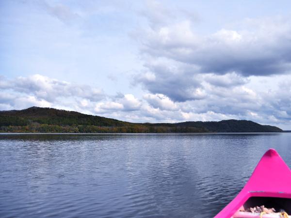 塘路湖でカヌー体験 塘路湖でカヌー体験