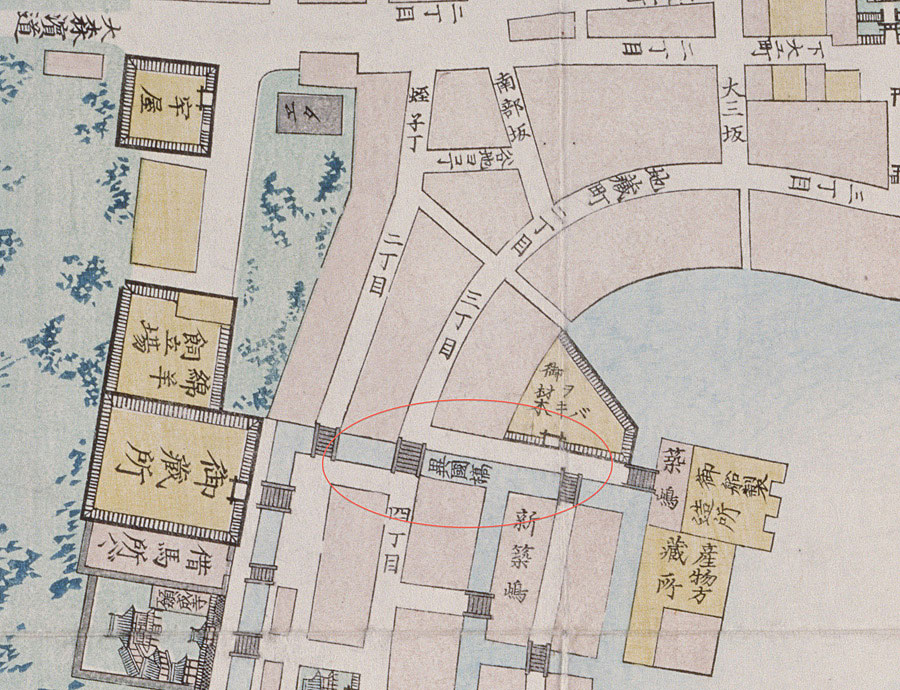 万延元年(1860)に刊行した箱館全図/函館市中央図書館所蔵 万延元年(1860)に刊行した箱館全図/函館市中央図書館所蔵