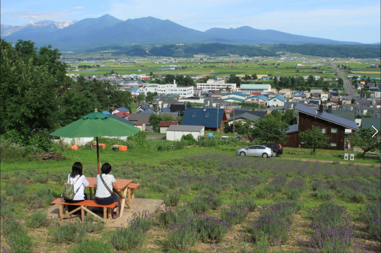 富良野平野を見渡す、清々しい景観も見どころ 富良野平野を見渡す、清々しい景観も見どころ