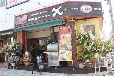 焼肉＆パーラー大の外観