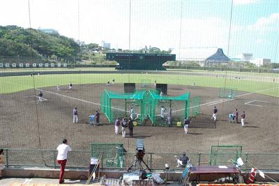 ヤクルトスワローズ。プロ野球沖縄キャンプ