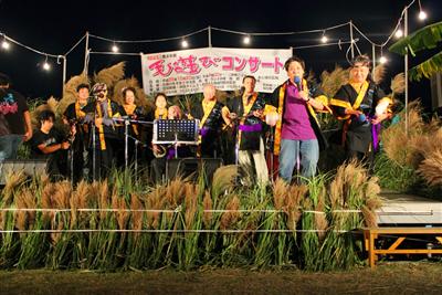 沖縄民謡界の大御所たちが勢揃いして繰り広げられるステージ