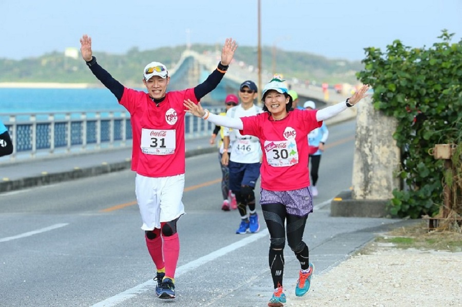 美しい海を感じながらのマラソン 美しい海を感じながらのマラソン