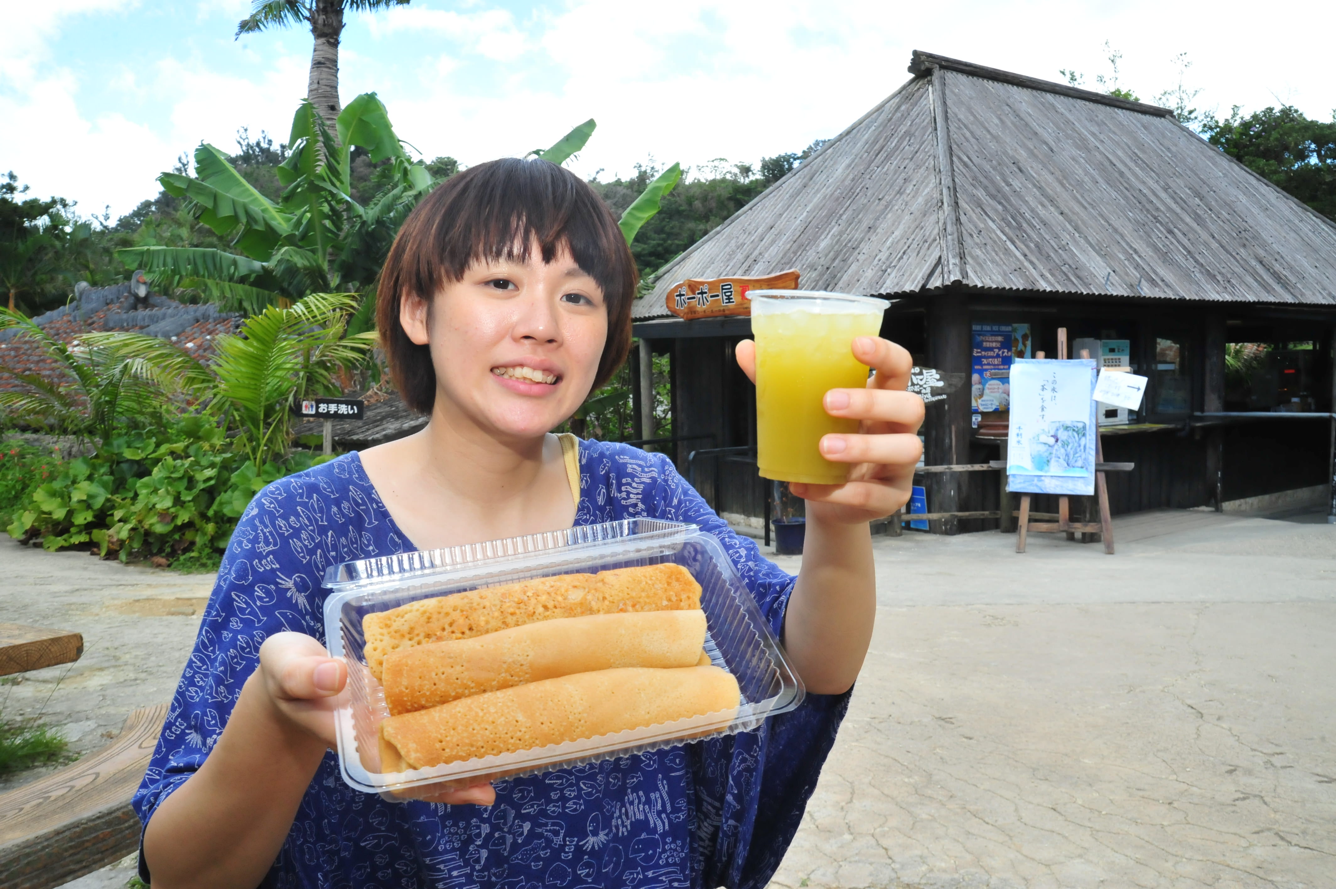 この道30年の沖縄のお母さんがつくるポーポー(沖縄風パンケーキ)も絶品 この道30年の沖縄のお母さんがつくる絶品ポーポー
