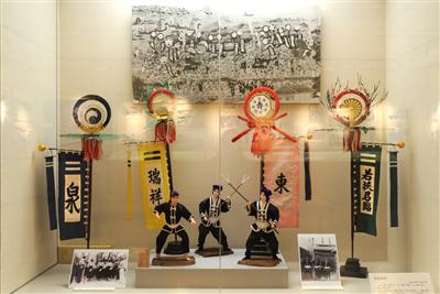 昔の那覇大綱挽の様子（那覇市歴史博物館の過去展示より）