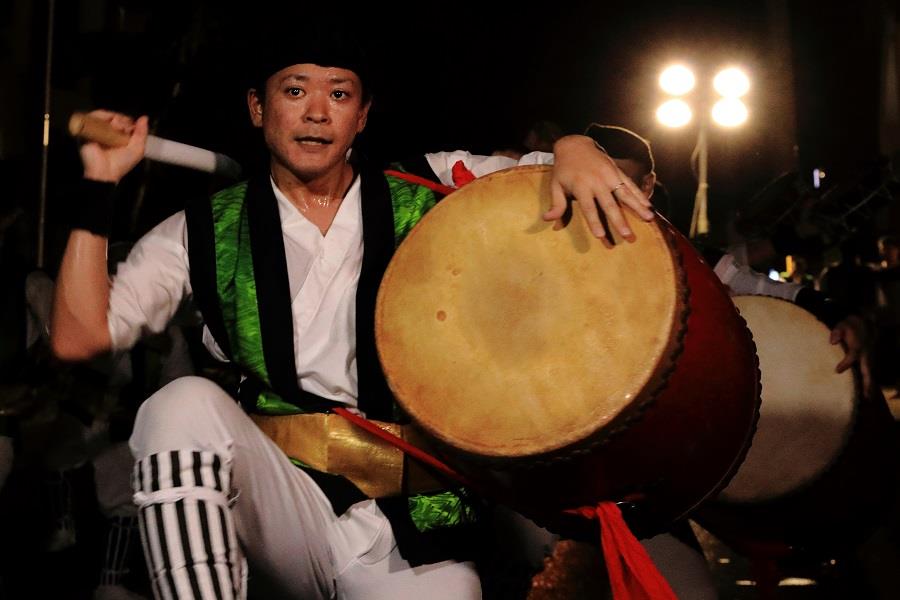 山里青年会によるエイサー演舞