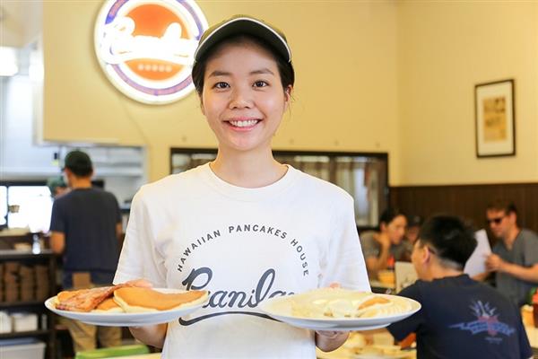 おいしくてボリューミーなハワイアンパンケーキ