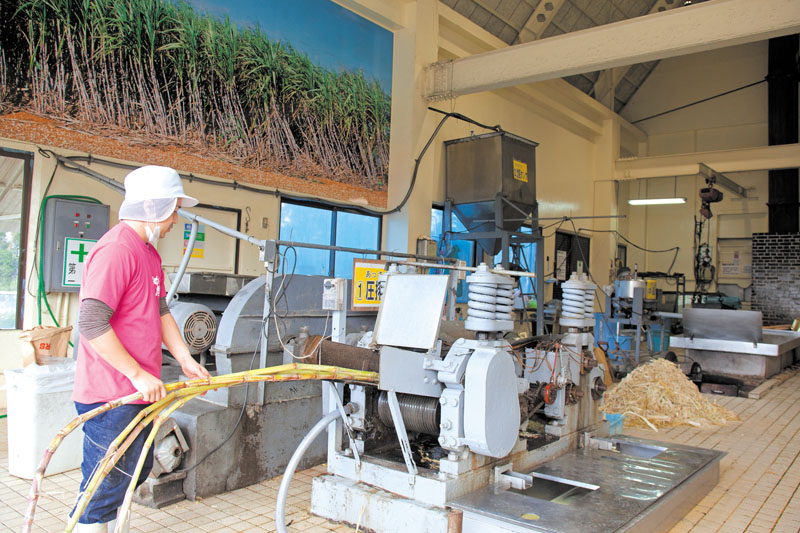 さとうきびから黒糖ができあがるまでの工程を見学できる さとうきびから黒糖ができあがるまでの工程を見学できる