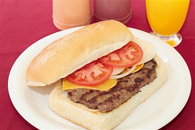 看板メニューの「ジャンボバーガー」