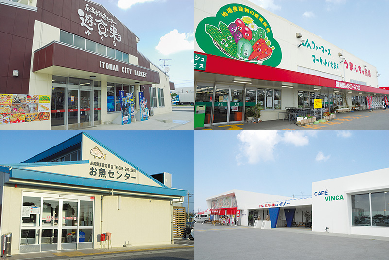 野菜や魚、肉、お土産などのお買い物に最適なスポット 野菜や魚、肉、お土産などのお買い物に最適なスポット