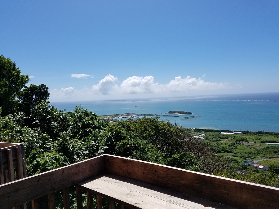 テラス席からの景色