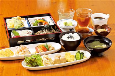野菜が多いヘルシーな品ぞろえ