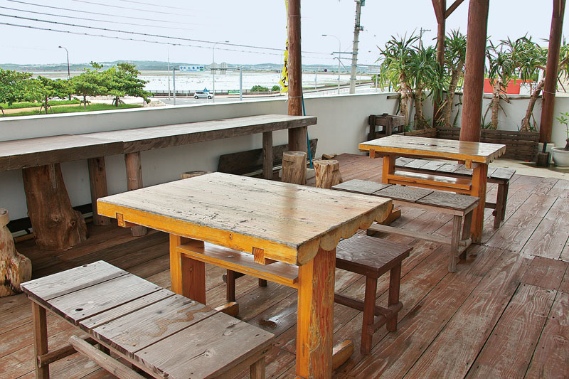 抜群のロケーションのテラス席 抜群のロケーションのテラス席